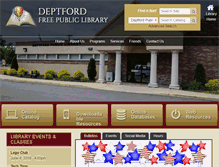 Tablet Screenshot of deptfordpubliclibrary.org